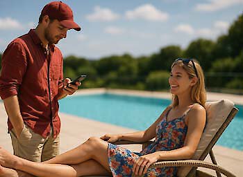 Ferienwohnung mit Hotelpool